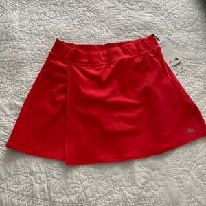 ALO - Red Alosoft Backspin Skirt